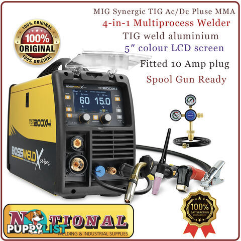 Multi Process 4 IN 1 Welder 240V 10 Amps MST 2000X4 Bossweld 699104