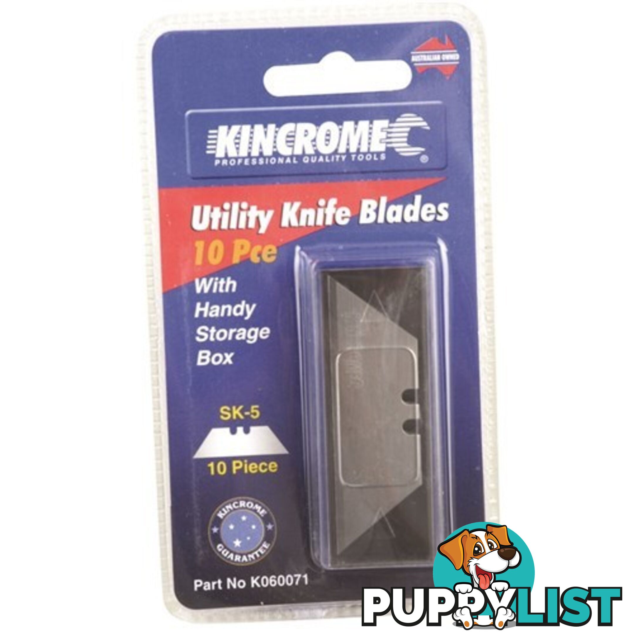 K060071 Utility Knife Blades 10 Piece Kincrome K060071