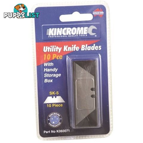 K060071 Utility Knife Blades 10 Piece Kincrome K060071