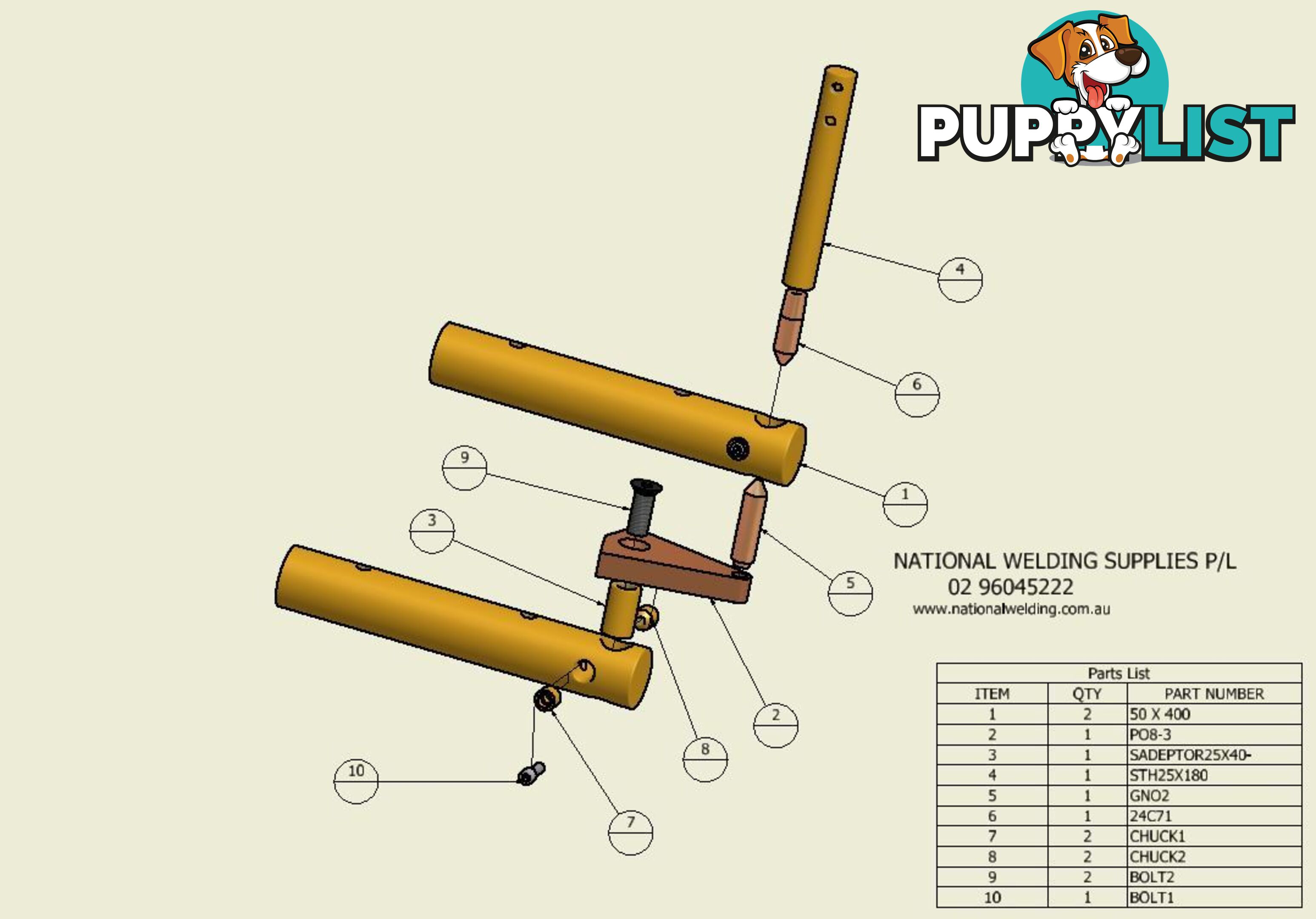 Point Extension Pieces Bolt