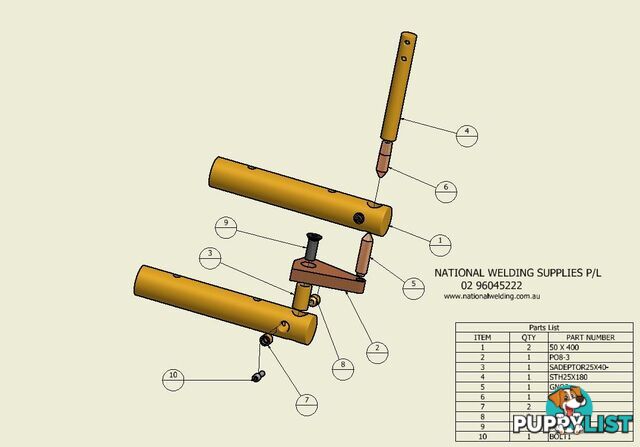 Point Extension Pieces Bolt