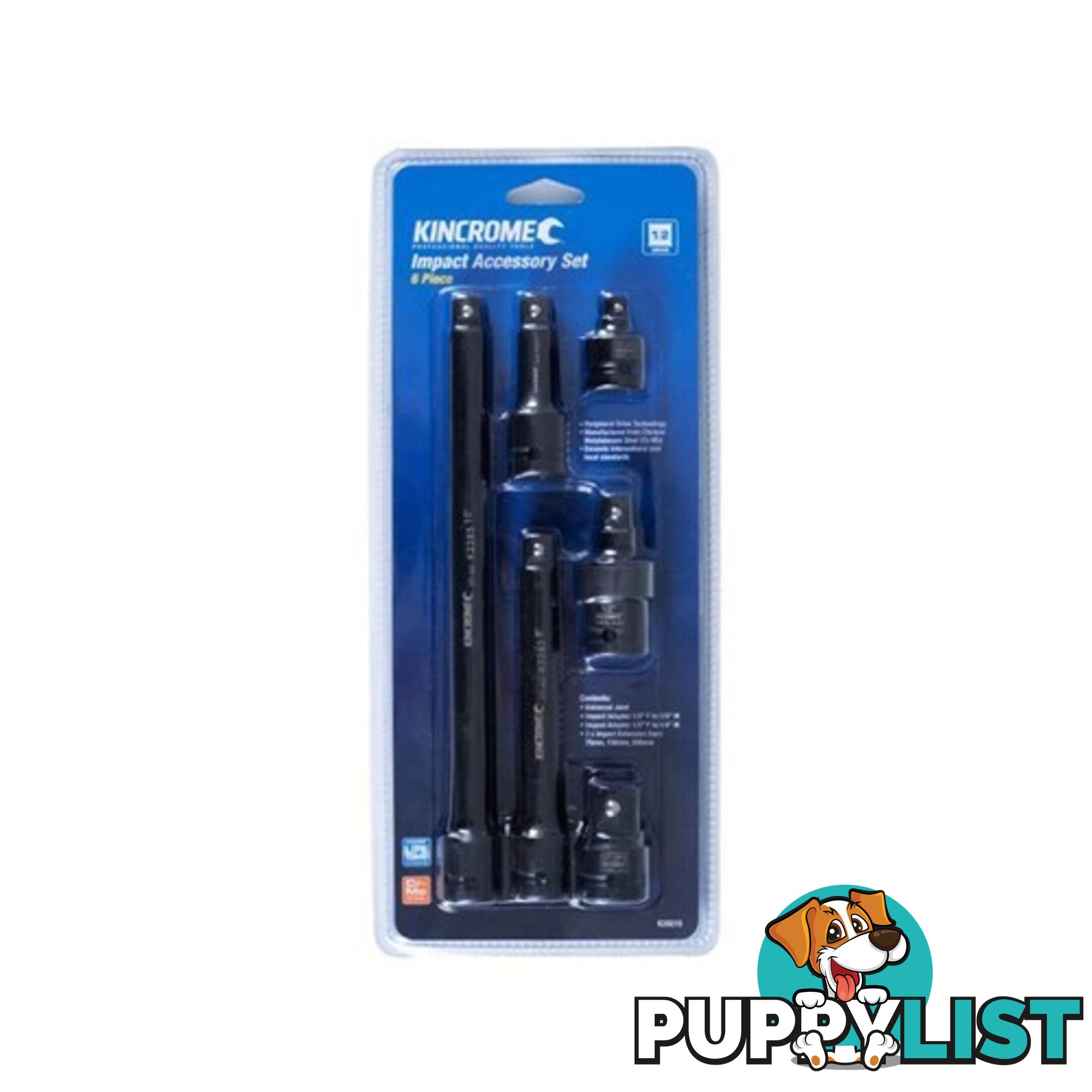 Impact Accessory Set 1/2" Drive - 6 Piece Kincrome