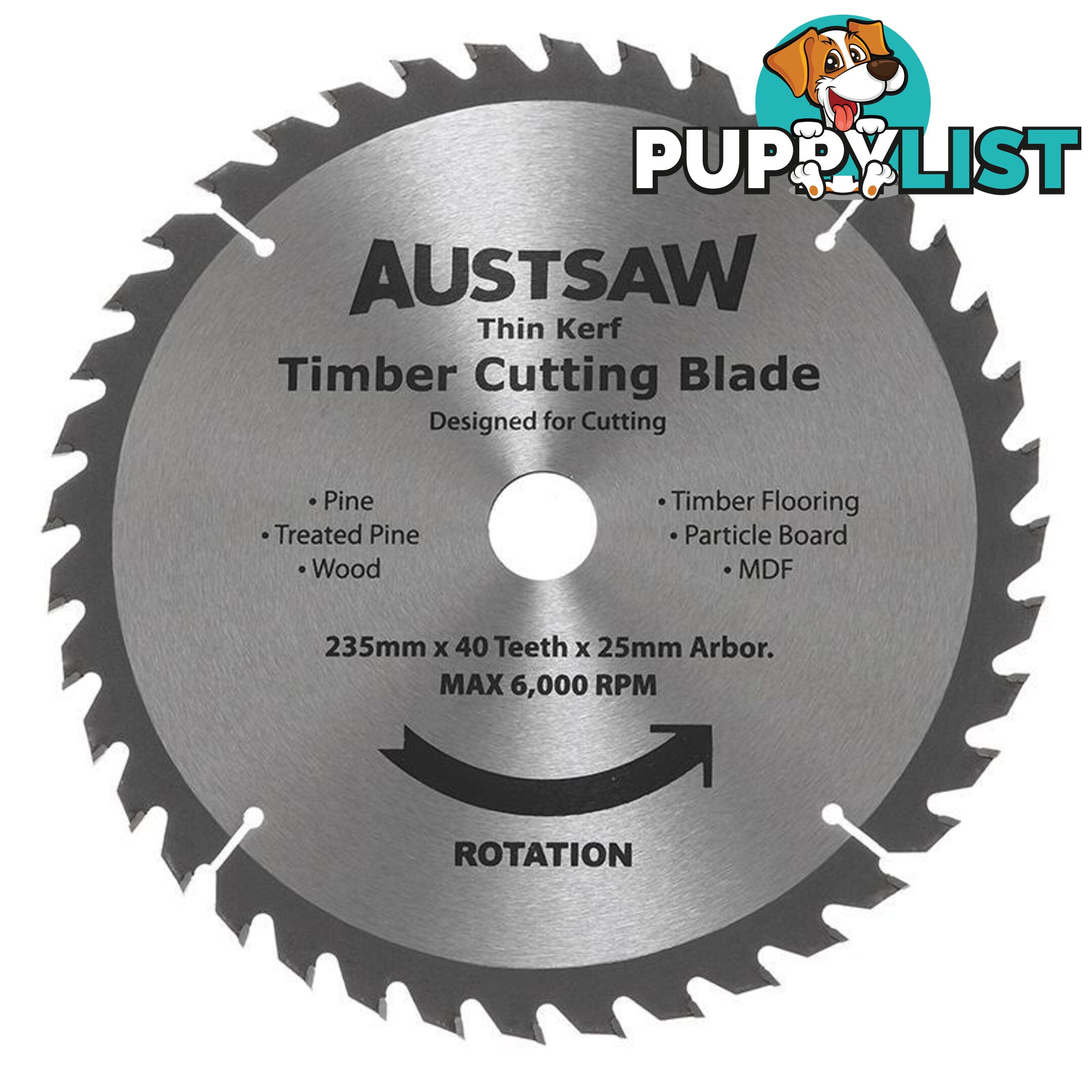 Thin Kerf Timber Blade Austsaw TBP2352540
