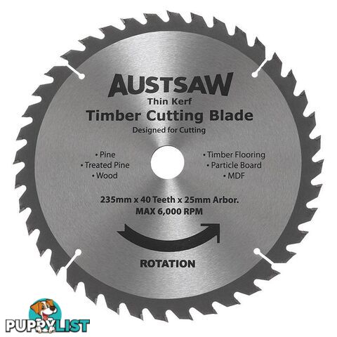 Thin Kerf Timber Blade Austsaw TBP2352540