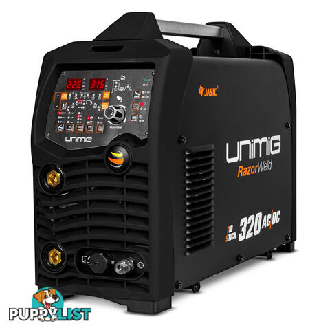 Unimig Razor TIG 320 AC/DC Watercooled With 8 Metres SR TIG Torch And Trolley KUMJRRW320ACDCW