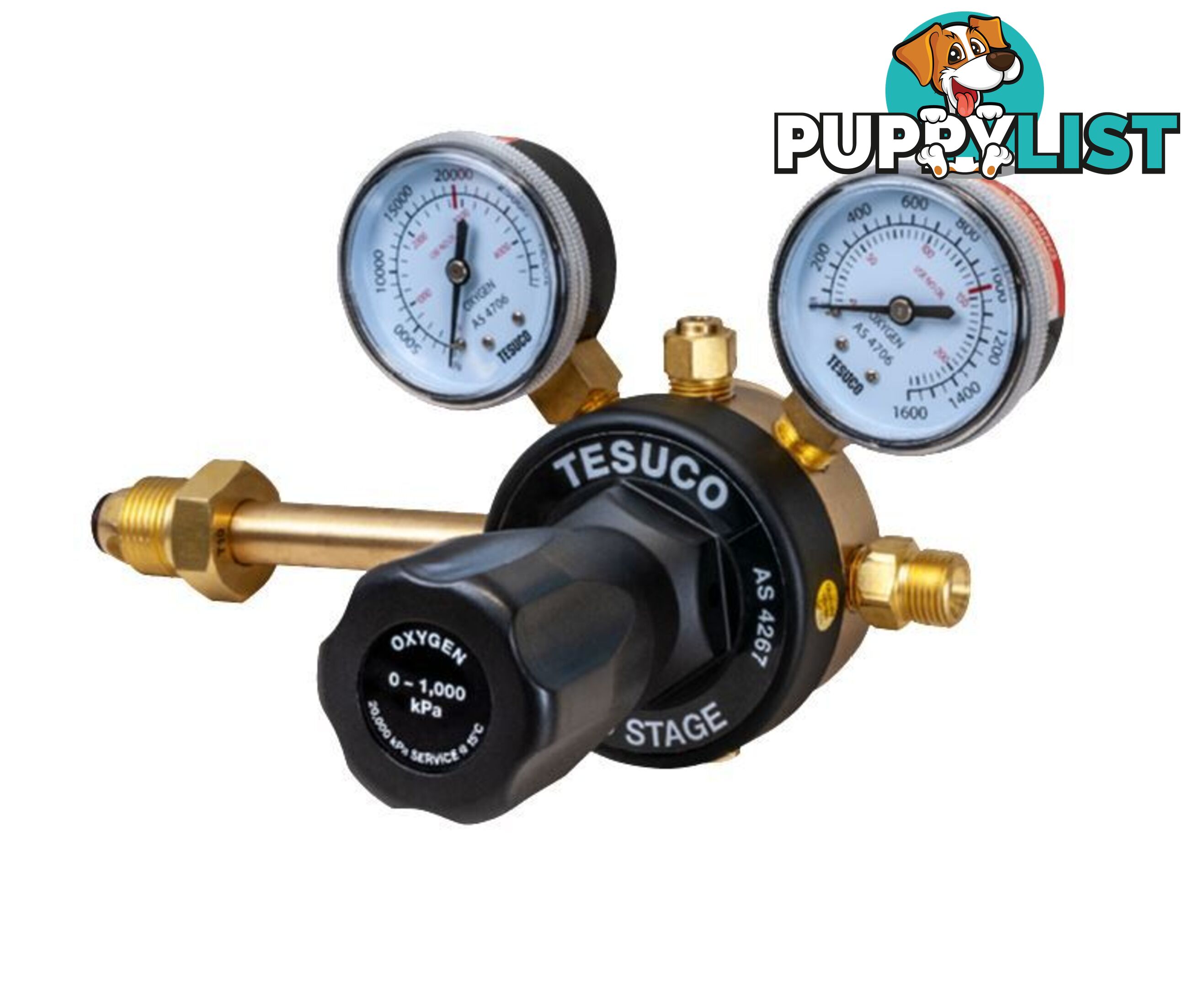 Regulator 2 Stage Side Entry Oxygen Type 10 RT2SOX10