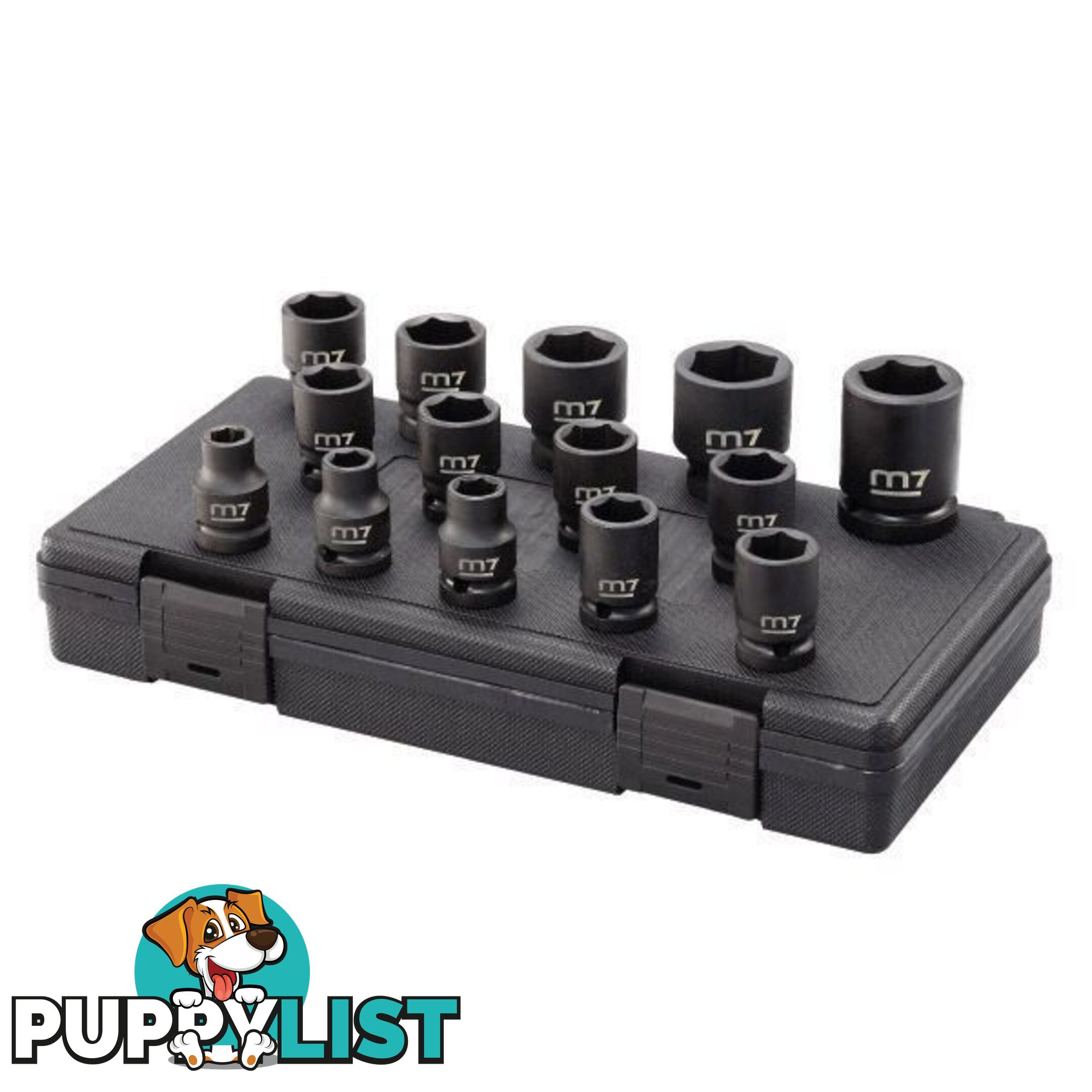 Impact Socket Set 1/2" Drive 14 Piece Metric M7 M7-MB44014M