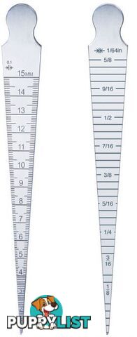 0.8-15mm Dual Scale Taper Gauge Accud AC-962-015-05