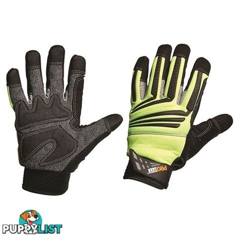 Cut 5 Hi-Vis Mechanics Gloves Pro Choice PTYC