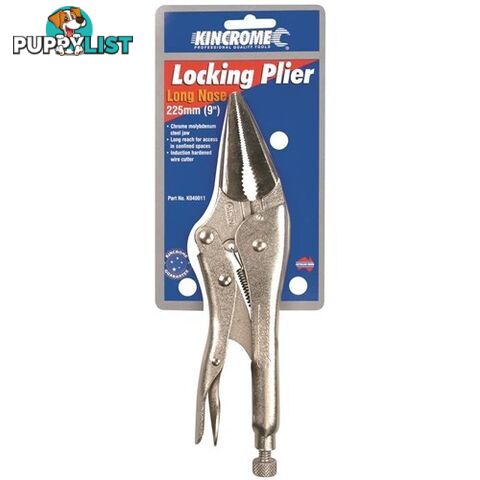 Locking Pliers Long Nose 225mm (9") Kincrome K040011