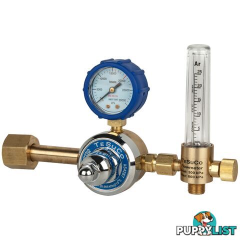 Regulator 1 Stage Side Entry Nitrogen T50 with Flowmeter In 20,000kPa Out 0-25 lpm RC1SNIFM