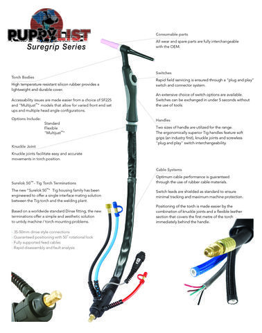 SR26 Suregrip Series Ergo Tig Torch