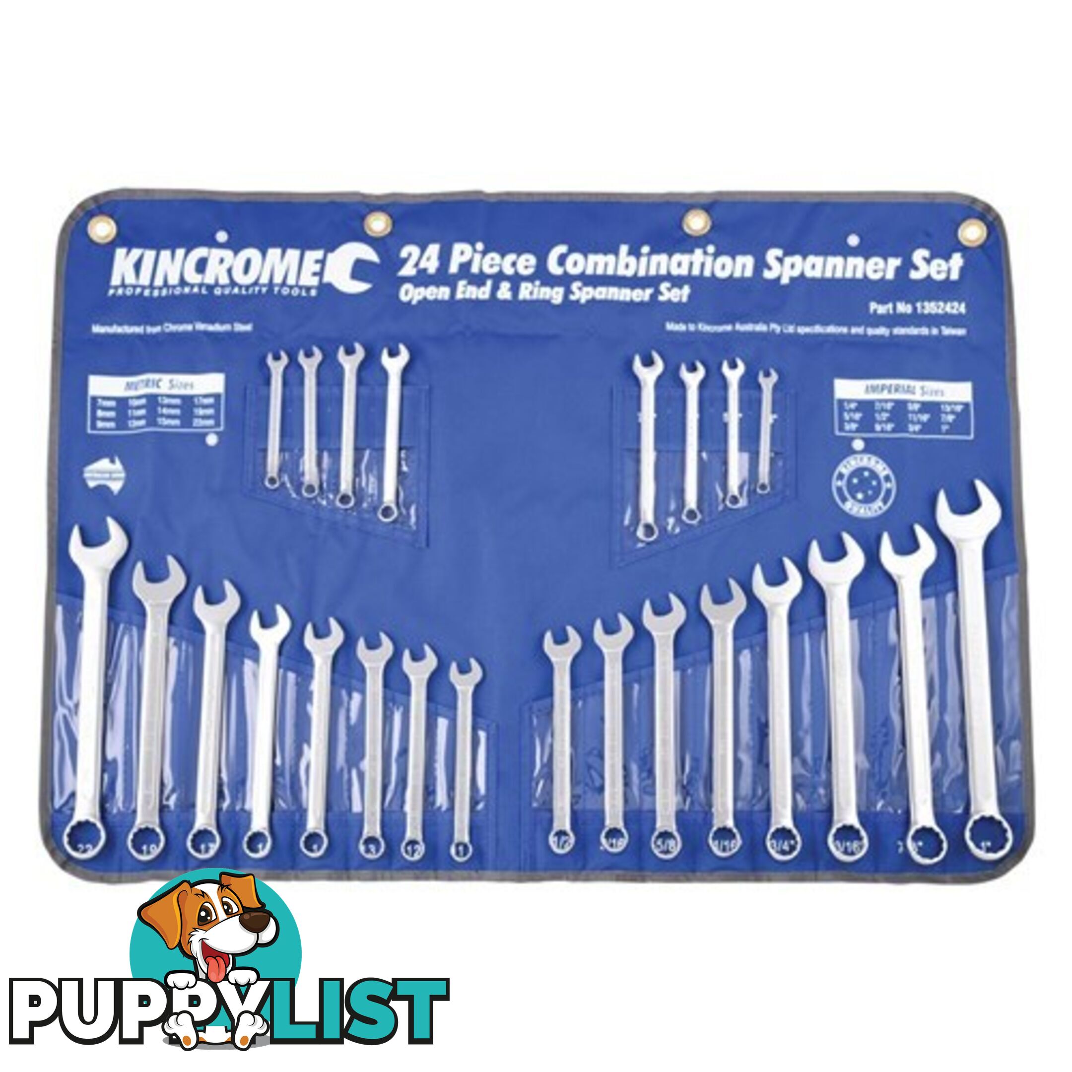 Combination Spanner Set 22 Piece Imperial & Metric K3029