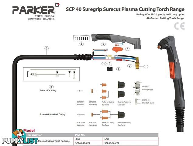 Cutting Buggy To suit Surecut P40 Torch WIA SCP2551