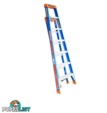 Fibreglass Ladder 2.1 Metres Multipurpose Step/Leaning/Straight Bailey FS13885