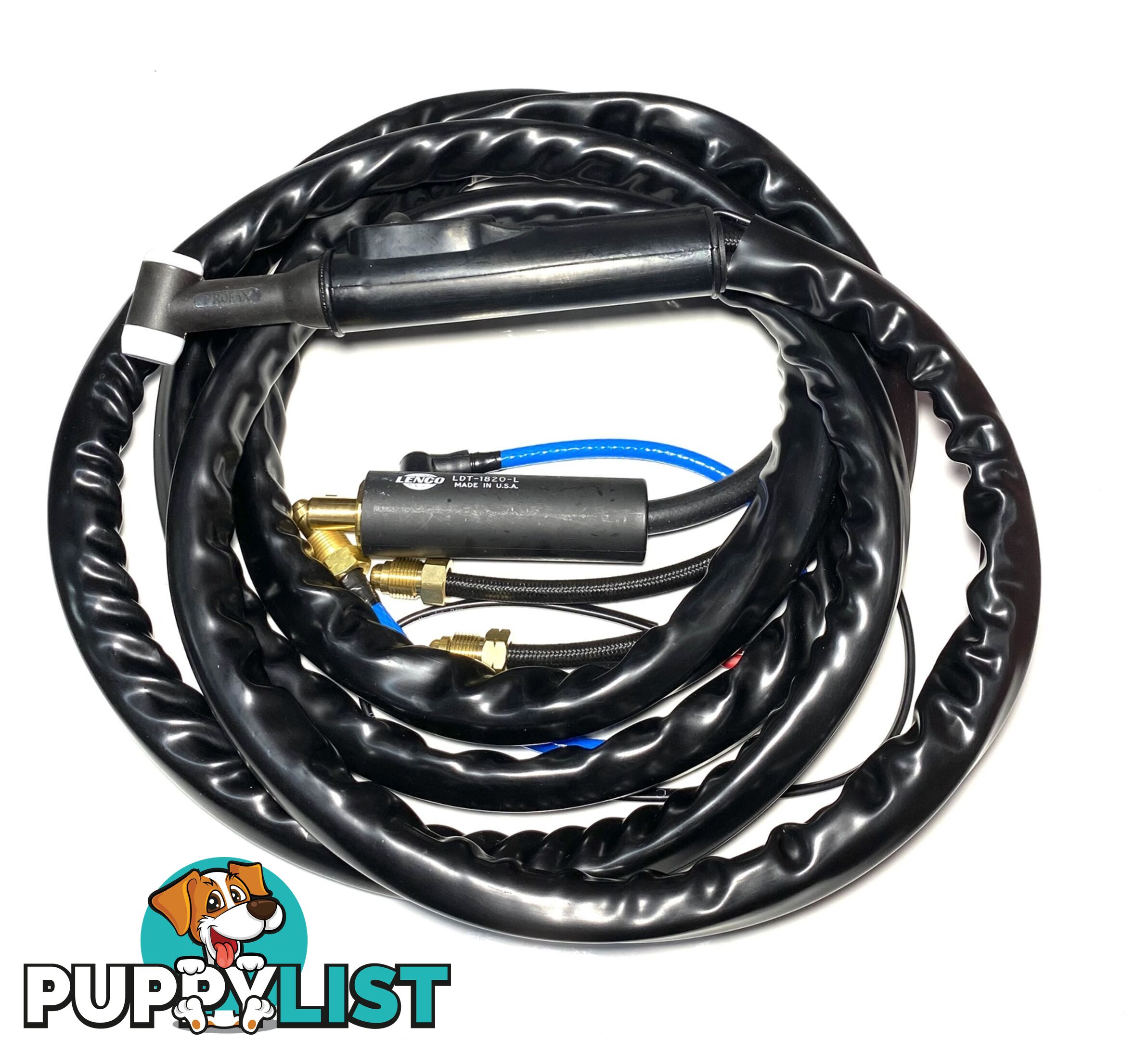 18 TIG Torch Flexi Head 3.8 Metres With Dinse Connector and Cover 18F-12