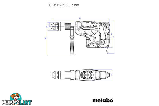 Combination Hammer KHEV 11-52 BL 1500W Metabo 600767500