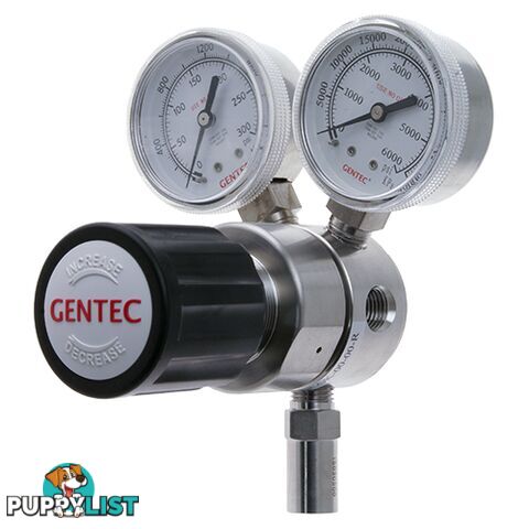 Gentec 1S Regulator 6.0 Purity Stainless Steel In: 20,000 kPa Out: 170 kPa