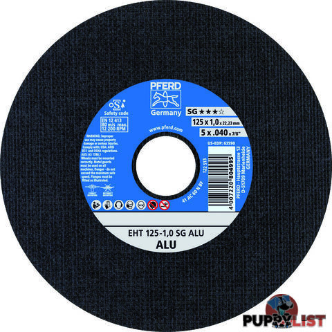 Ultra Thin Cutting Wheel 125mm 5'' Aluminium Pferd 61341115