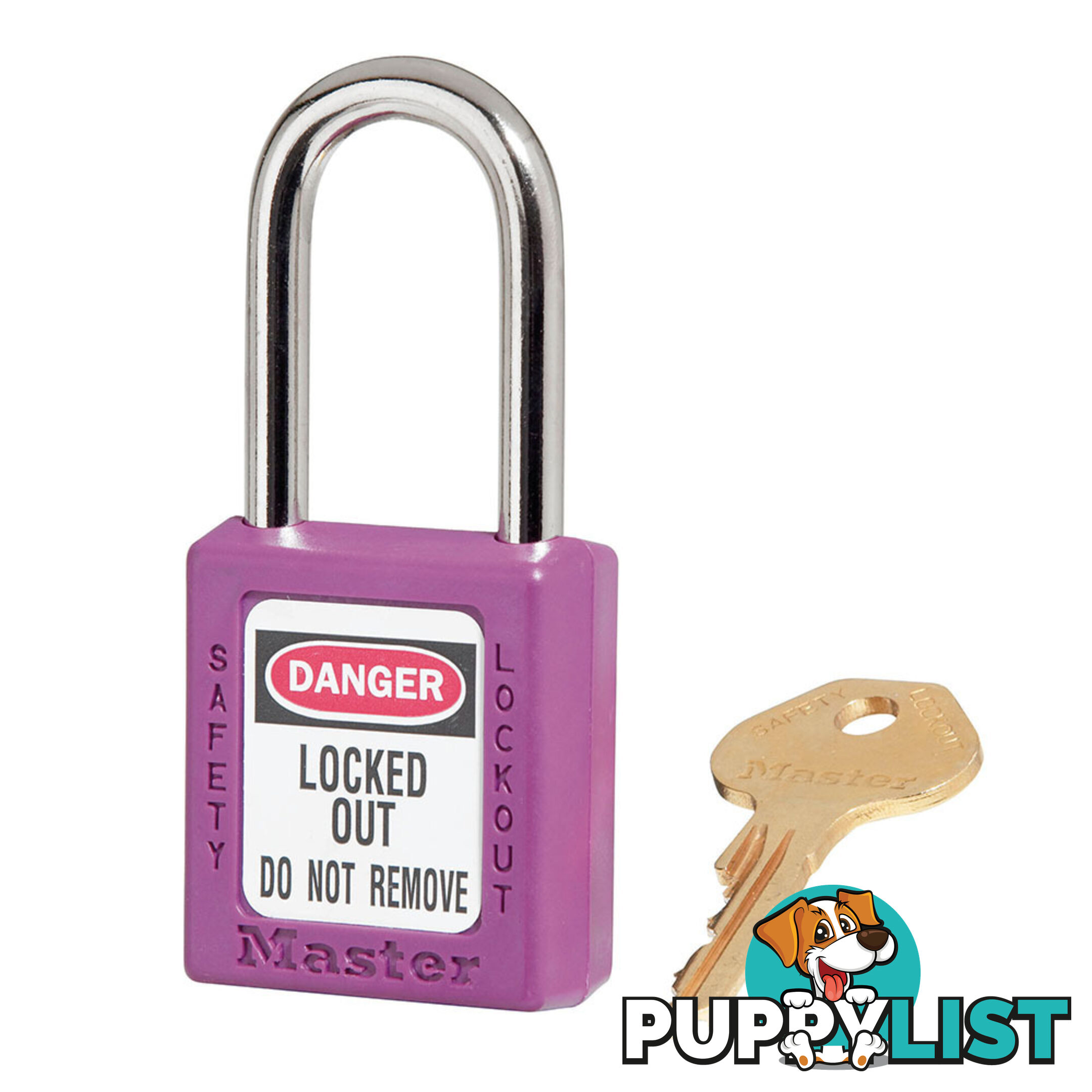 Purple Zenex Safety Padlocks 38mmX38mm Masterlock 410PRP