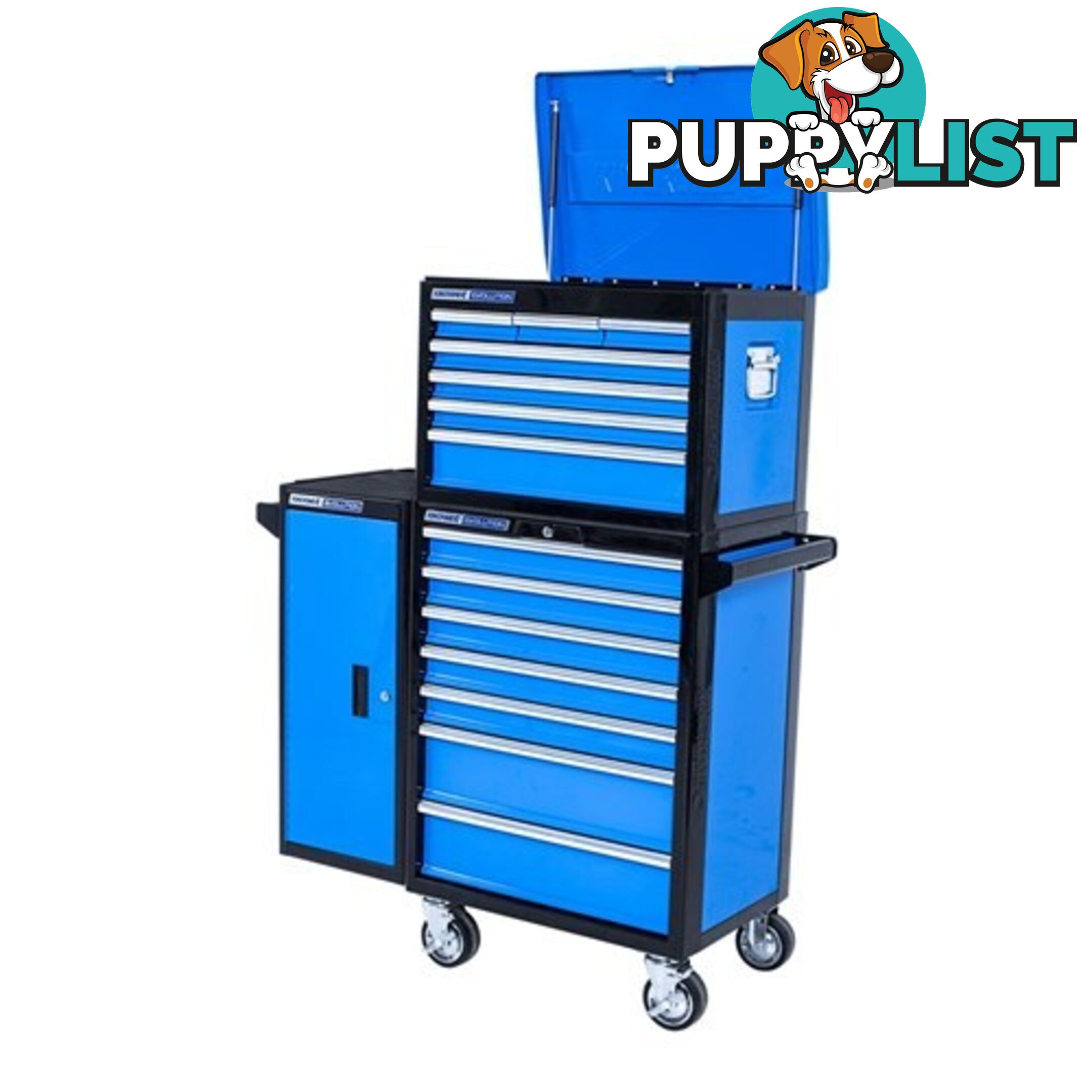 Evolution Deep Chest, Trolley Aand Side Locker Combo 16 Drawer Kincrome K7992