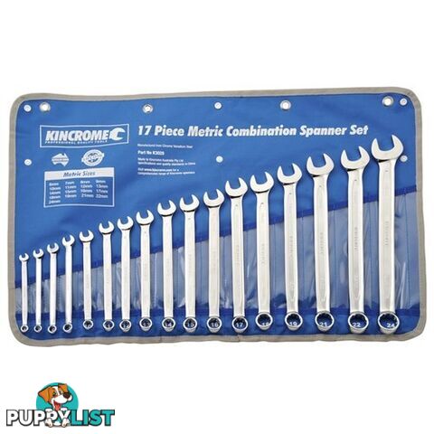 Combination Spanner Set 17 Piece Kincrome K3028