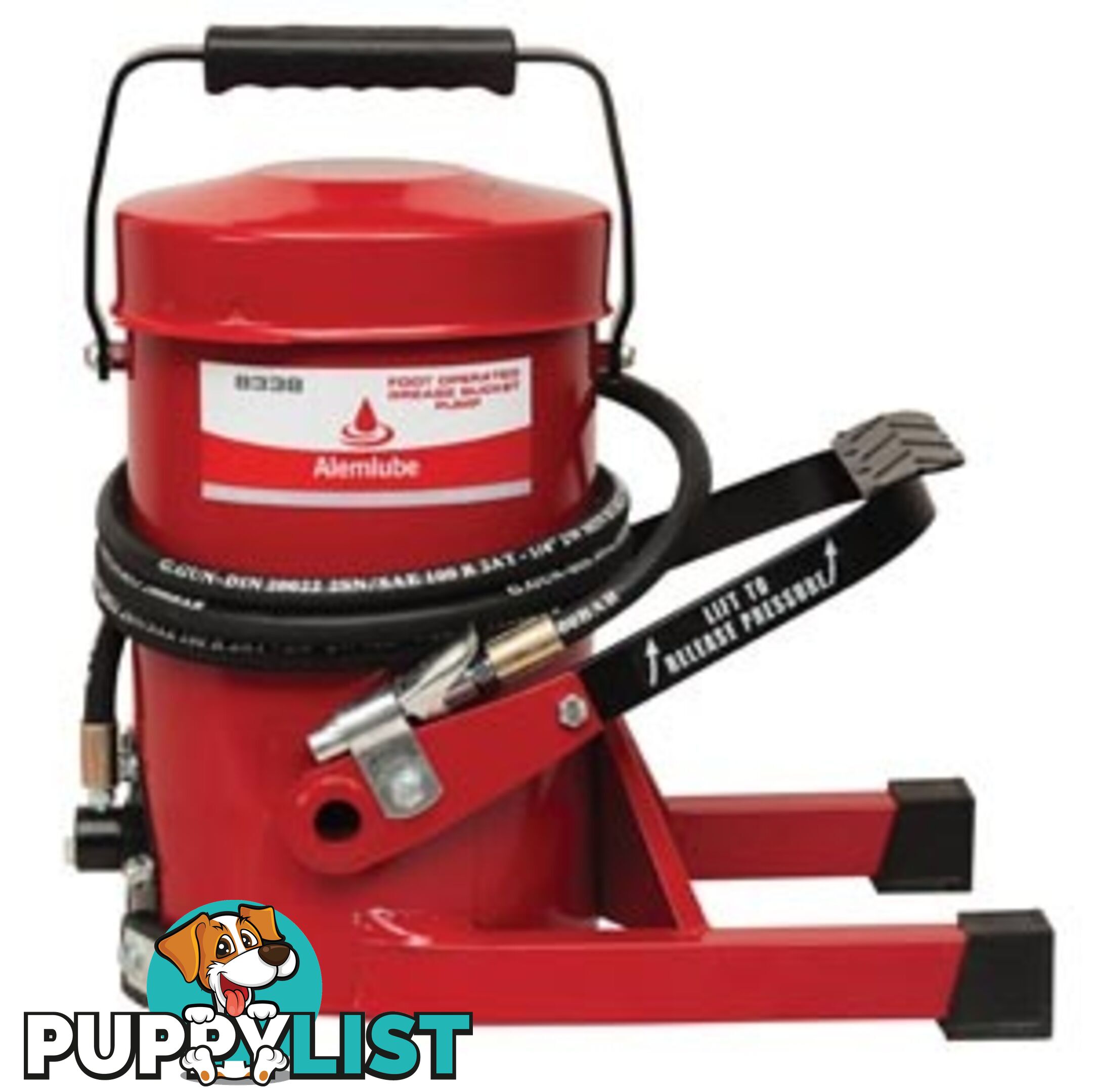 Foot Operated Grease Bucket Pump Alemlube 8338