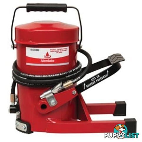 Foot Operated Grease Bucket Pump Alemlube 8338