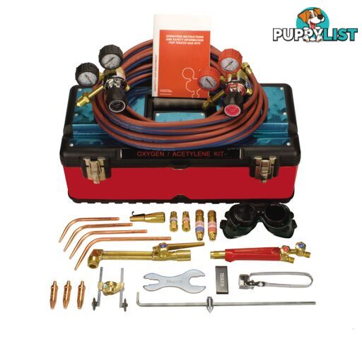 Welding Heating Cutting Kit Oxygen/Acetylene Side Entry Regulators GWKOAS