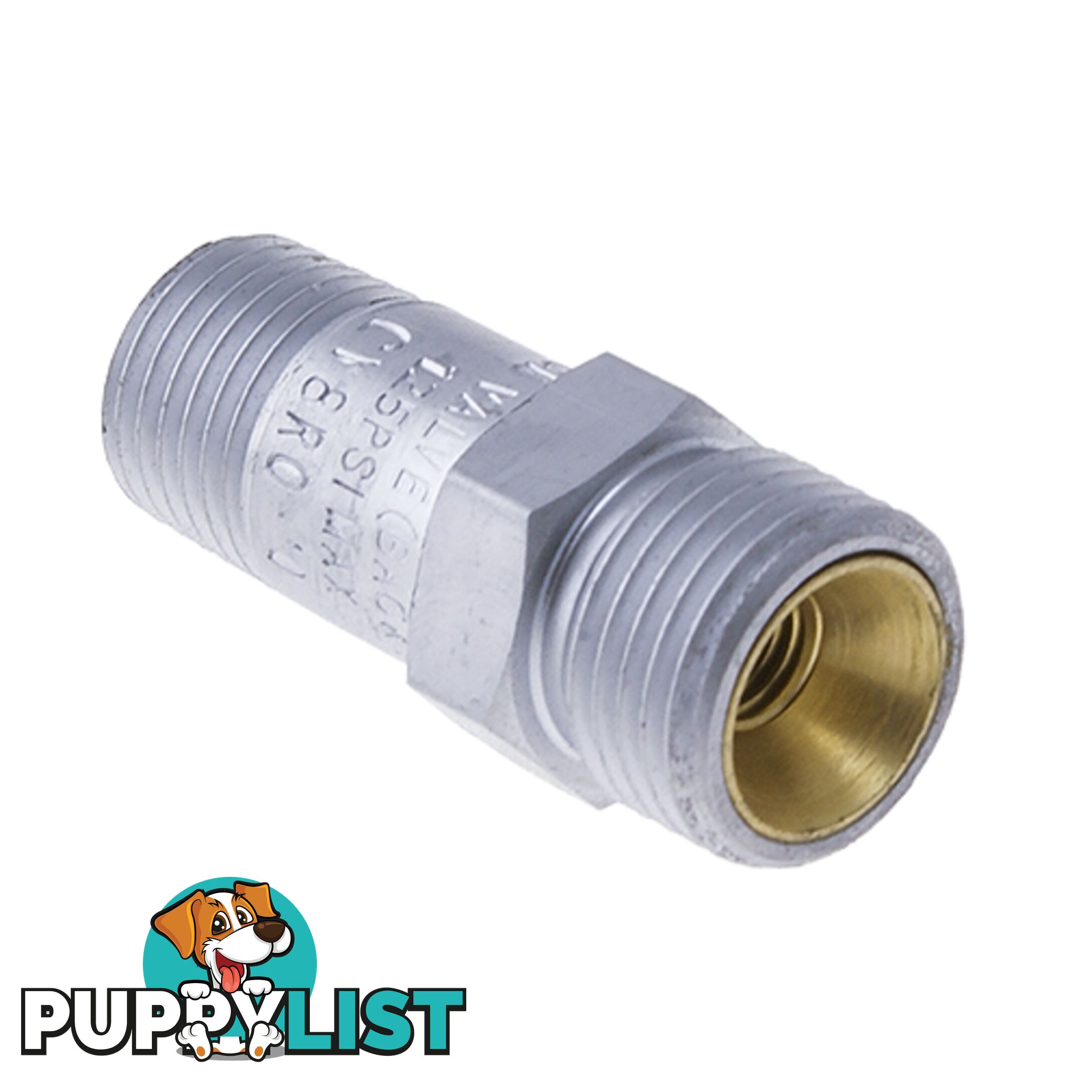 Check Valve 1/4 NPT Brass For Gentec RCGRCD04 Regulator Tesuco SPRGCCV