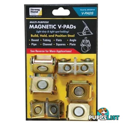 Strong Hand Tools Adjustable Magnetic V-Pads Kit MVDF44