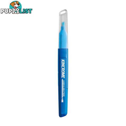 Highlighter Marker Chisel Tip Blue Each Kincrome K11764