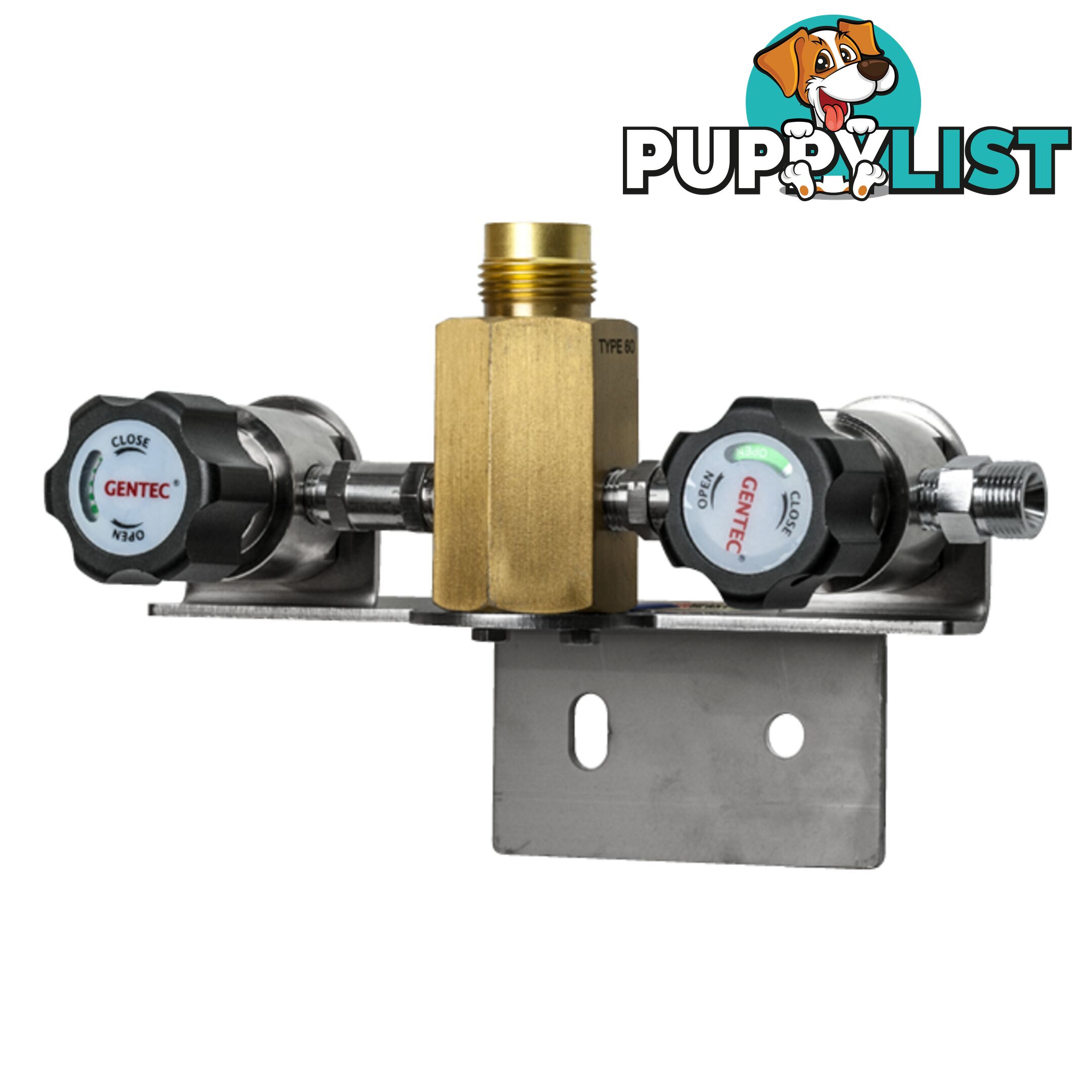 Twin Manual Manifold G3/8" RH M Tesuco MMTCD