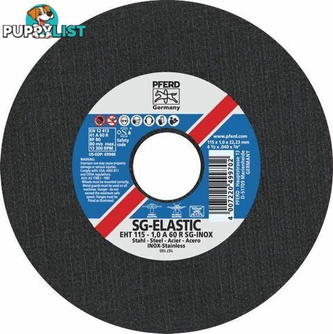 Flat Cut-Off Wheel 4.5'' Inox Ultra Thin Pferd 61340412