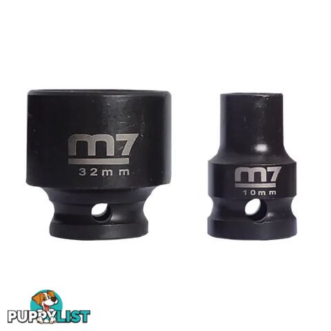 Impact Socket With Hang Tab 1/2" Drive 6 Point 18mm M7 M7-MA411M18