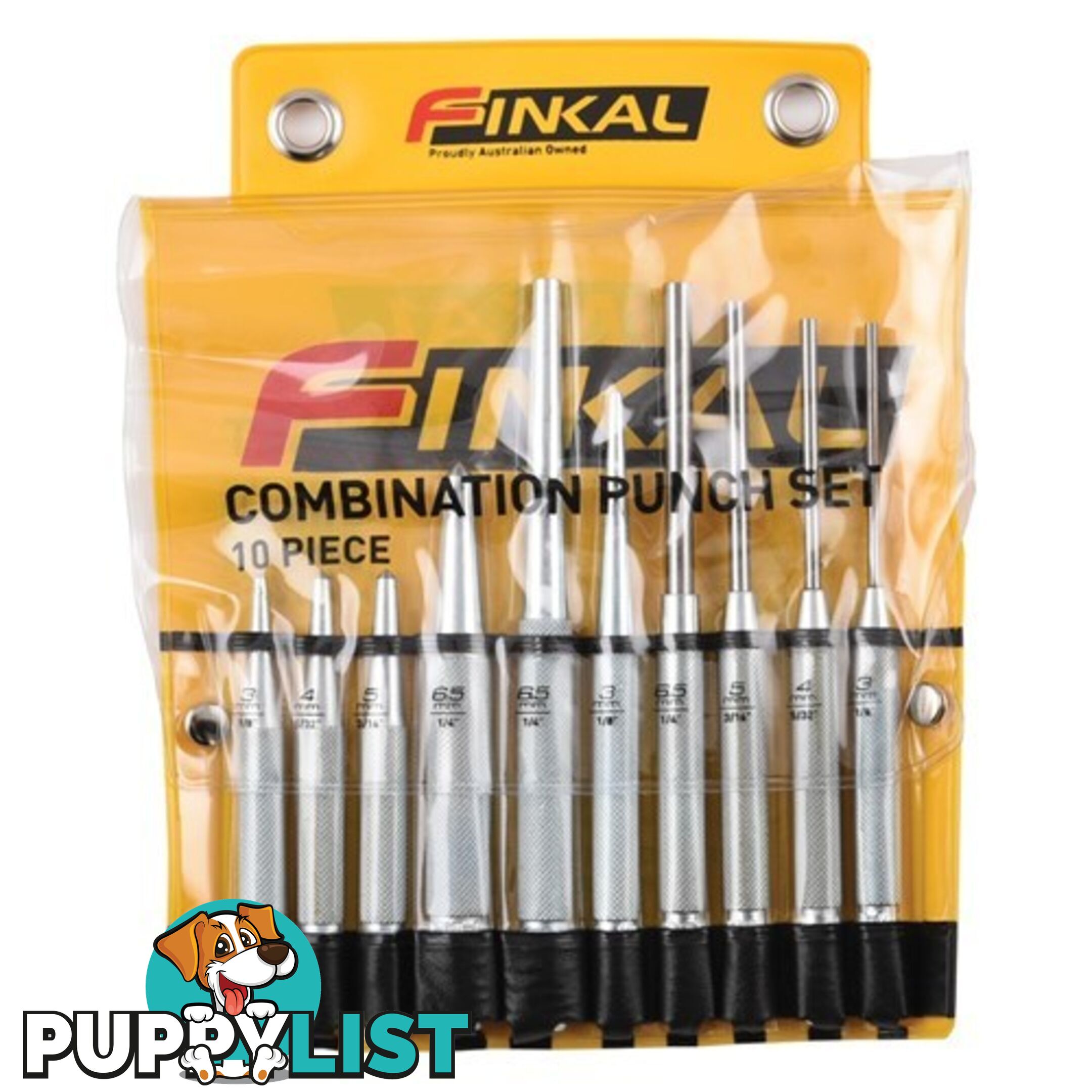 Combination Punch Set 10 piece Kincrome LPS110