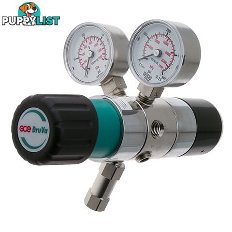 Dual Stage DruVa 2S Regulator 6.0 Purity Stainless Steel In: 23,000 kPa Out: 600 kPa