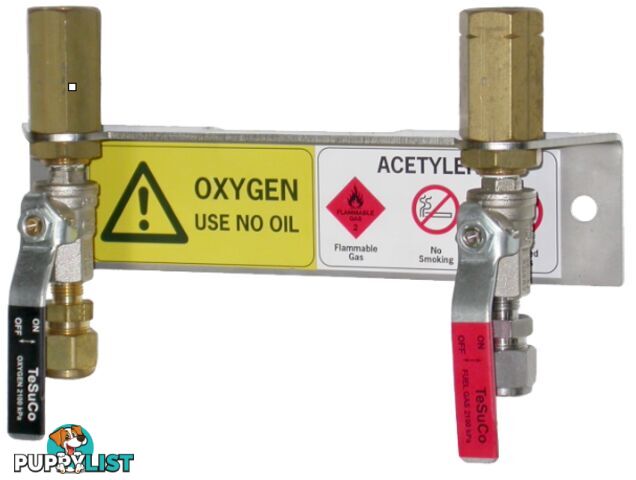 Point Valve Twin Oxygen T10, Acetylene T20