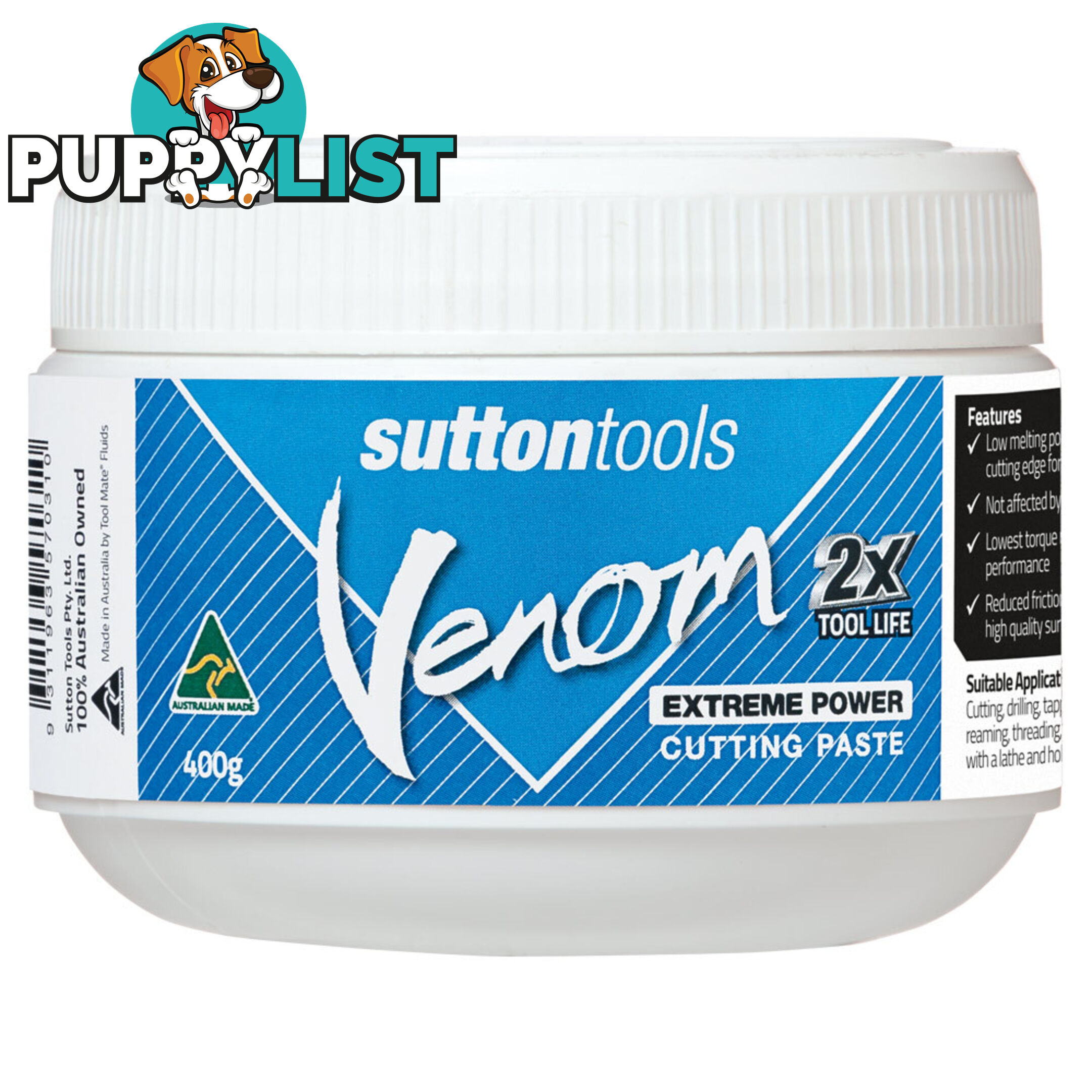 Venom Extreme Cutting Paste 400g Sutton Tools M8000400