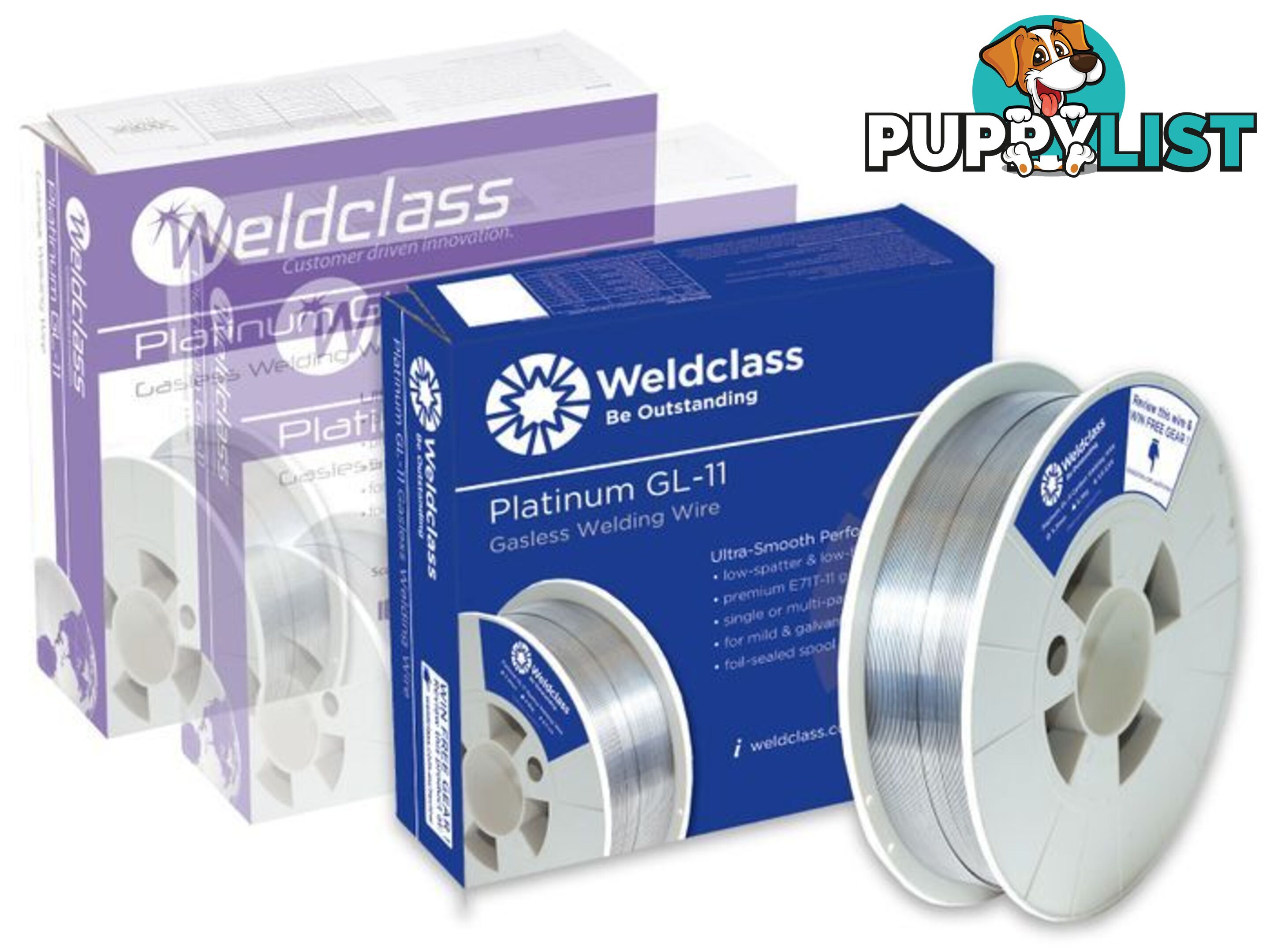 Platinum GL-11 Gasless Wire 200mm Spool 0.9mm 4.5kg Weldclass 2-098FM