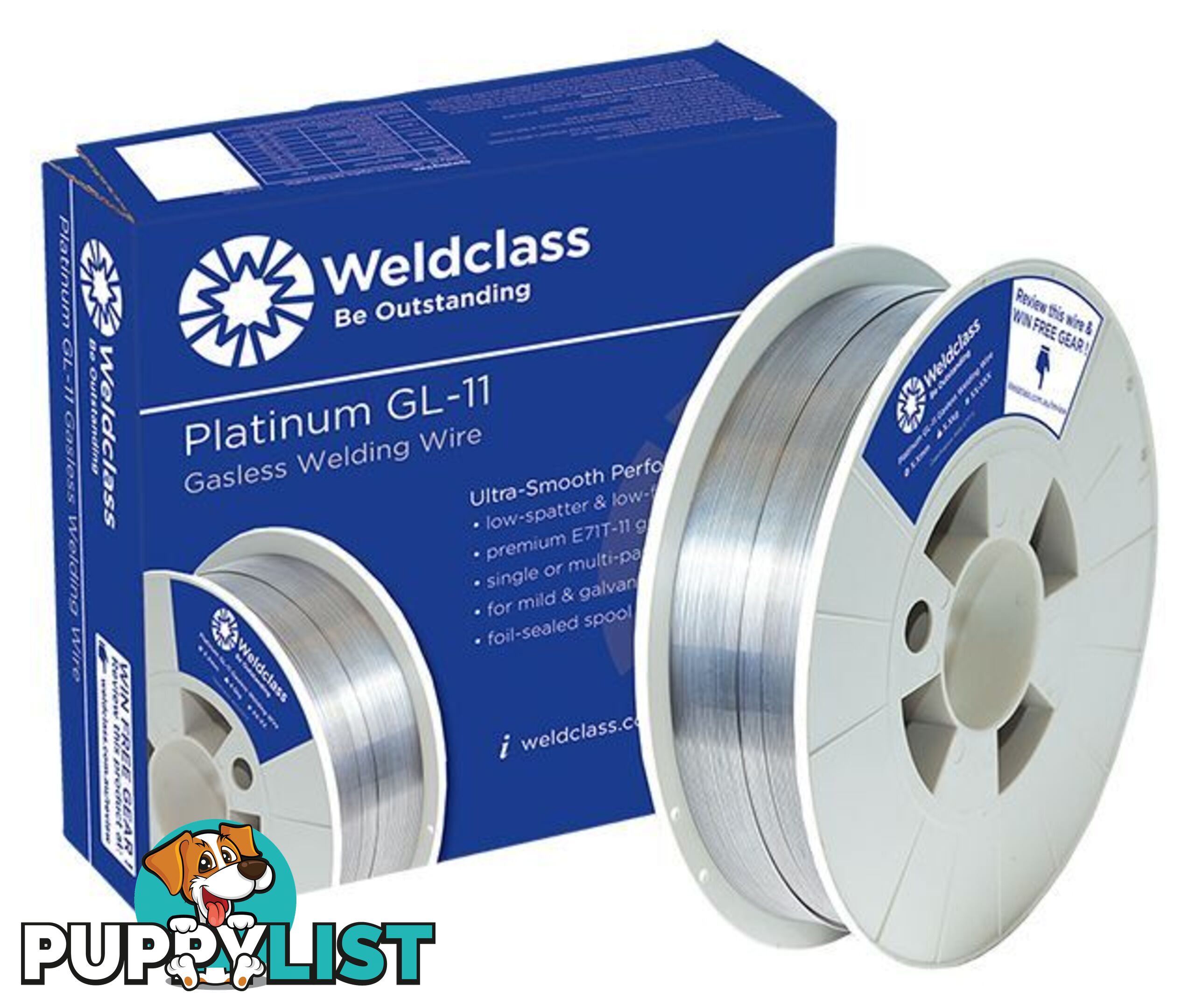 Platinum GL-11 Gasless Wire 200mm Spool 0.9mm 4.5kg Weldclass 2-098FM