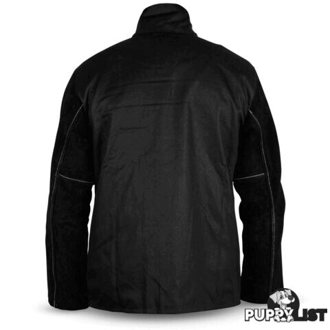 ROGUE Leather Sleeved Welding Jacket (Large) Unimig UMWJ-B-L