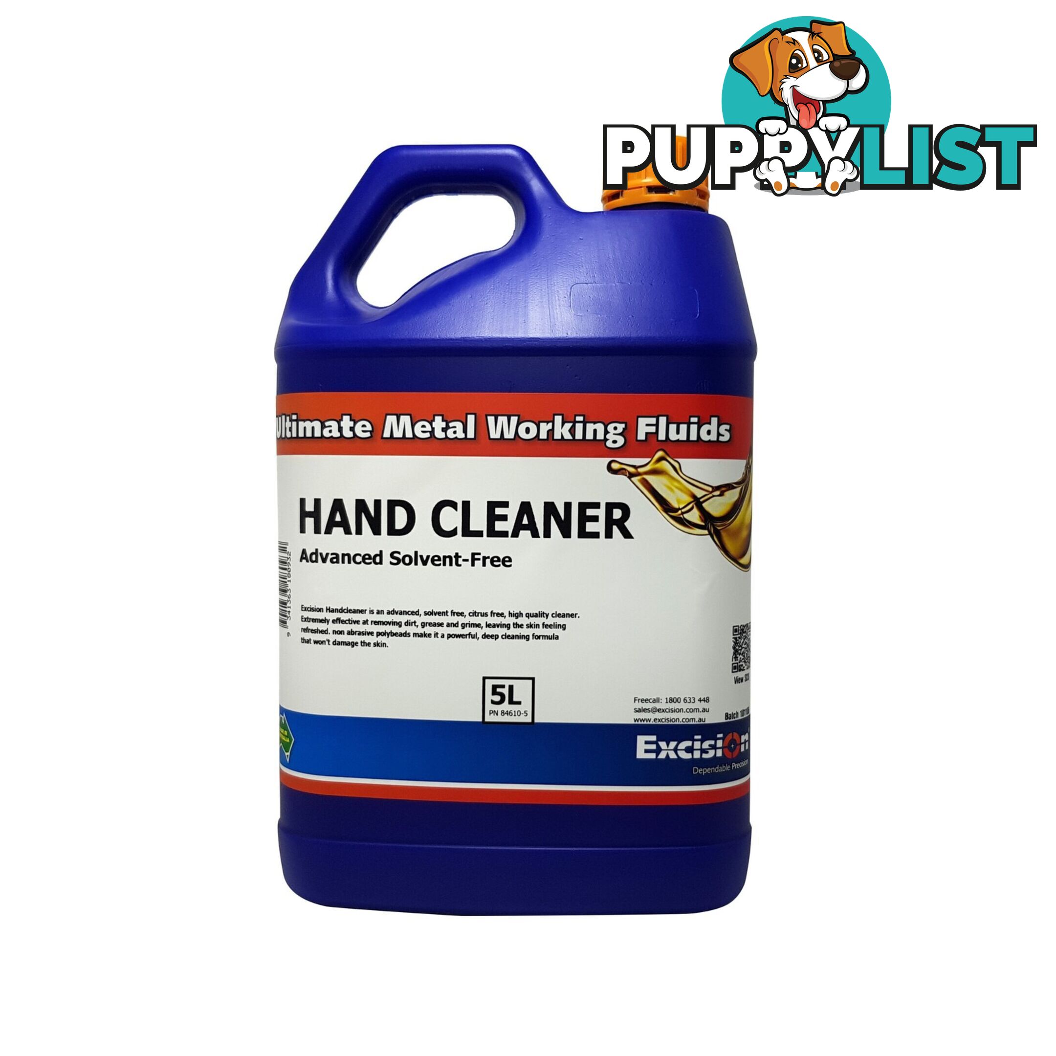 Hand Cleaner Anti-Bacterial Advanced Solvent Free 5 Litres Excision 84610-5