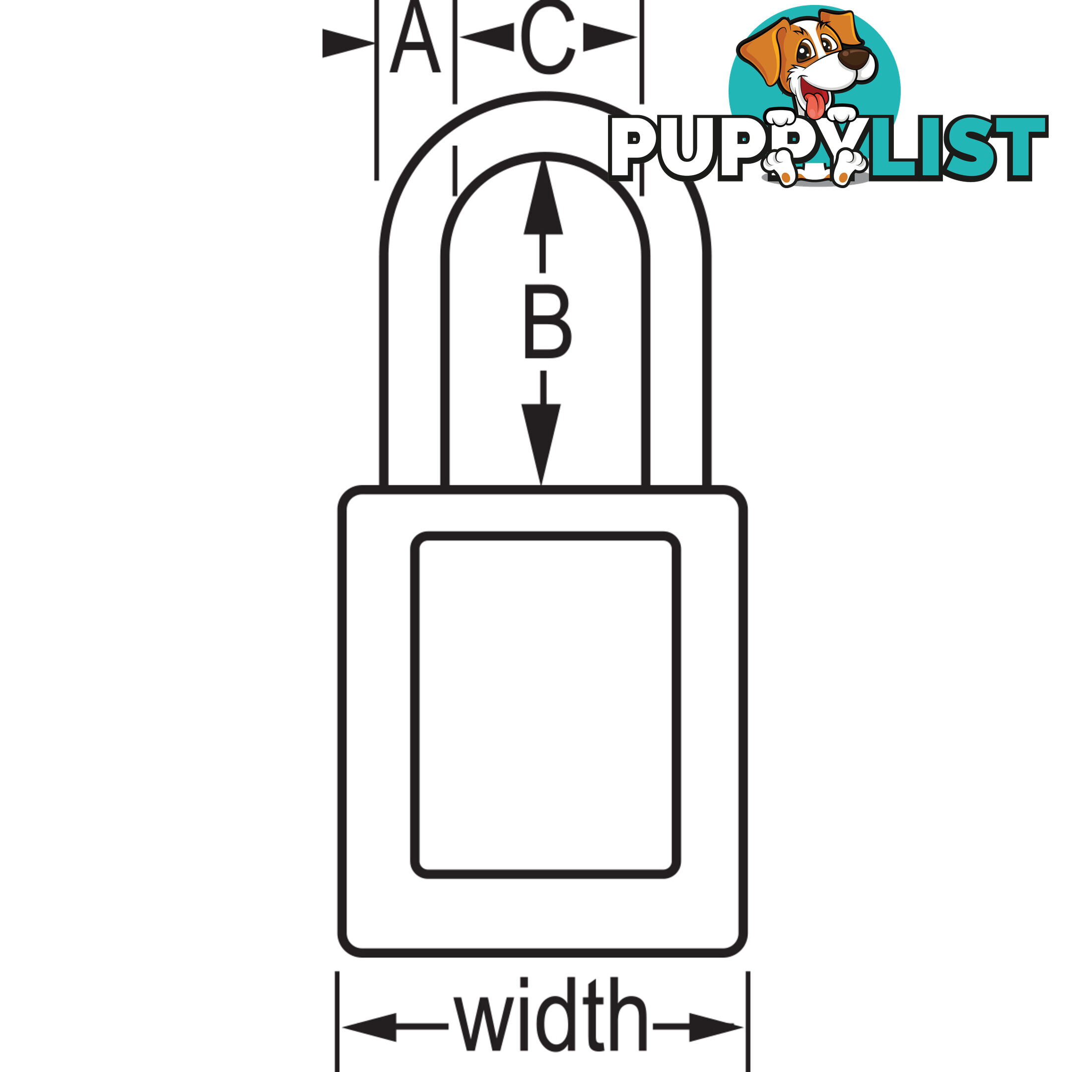 Dielectric Zenexâ¢ Safety Padlock 38mmX38mm Nylon Shackle Masterlock