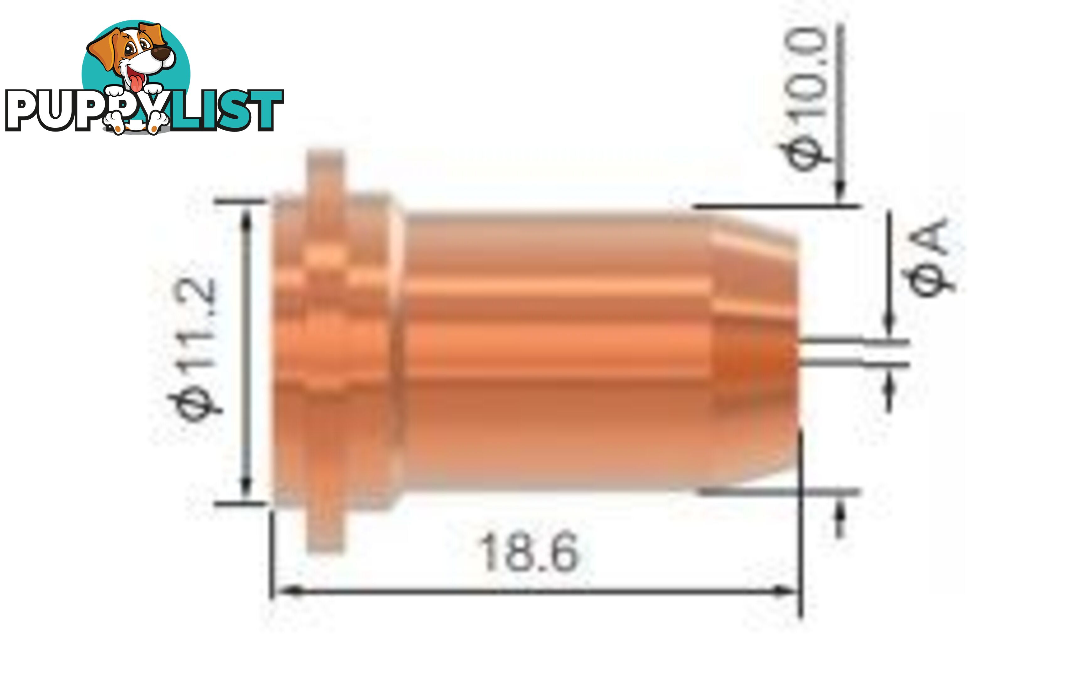 Cutting Tip 0.8mm Flat For Cutmatic 45 WIA SCP2520-08 Pkt : 5