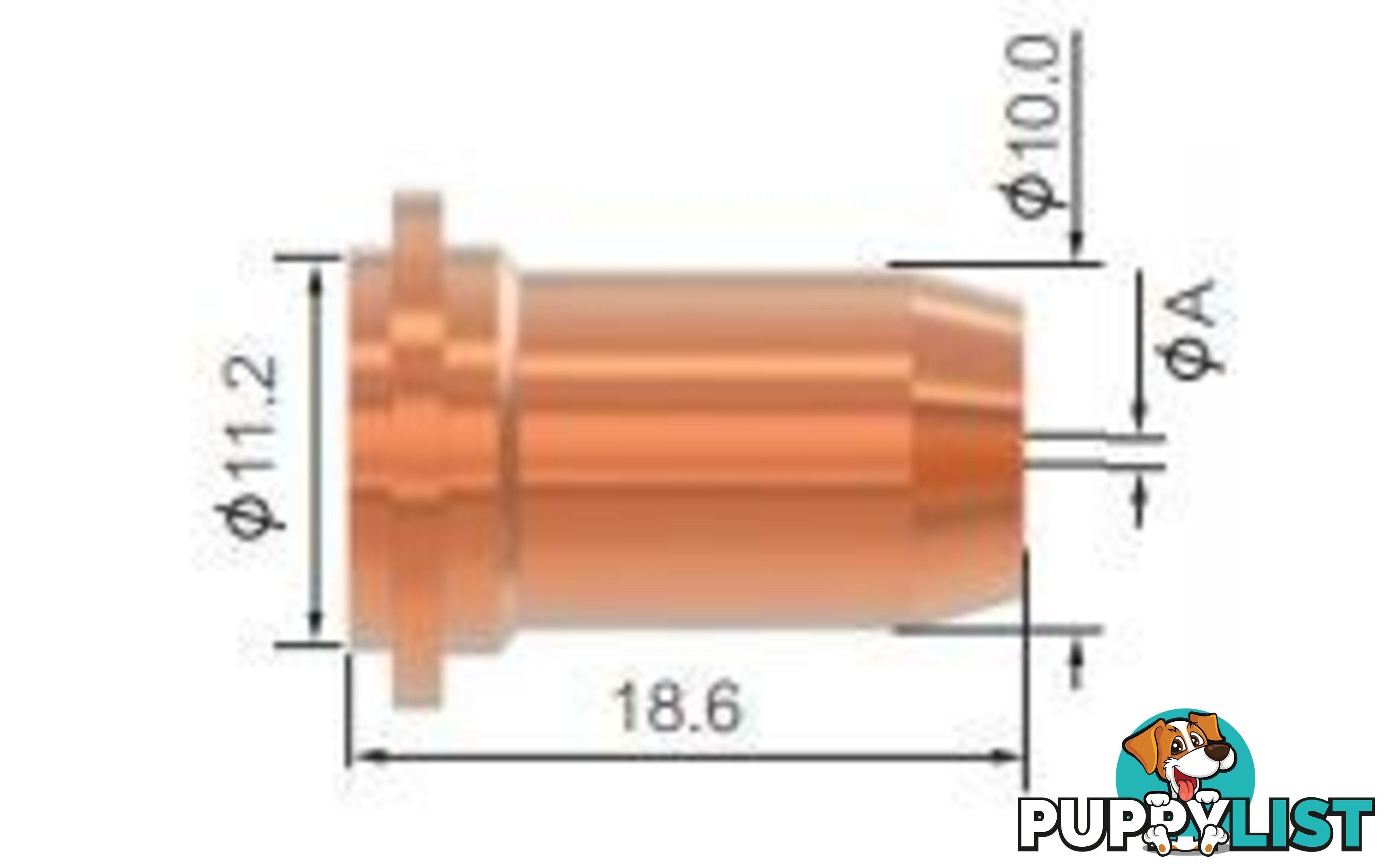 Cutting Tip 0.8mm Flat For Cutmatic 45 WIA SCP2520-08 Pkt : 5