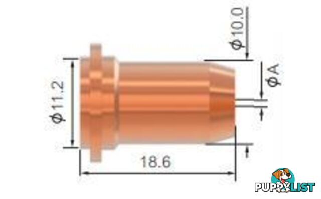 Cutting Tip 0.8mm Flat For Cutmatic 45 WIA SCP2520-08 Pkt : 5