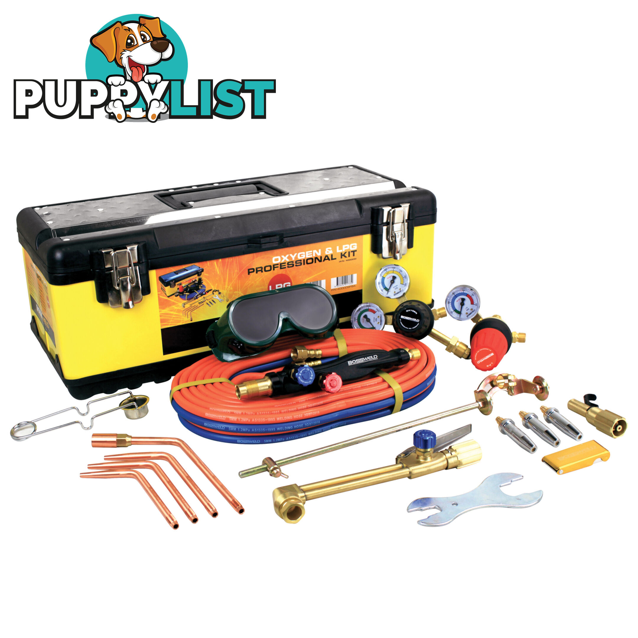 Bossweld Oxy/LPG Cutting/ Brazing Kit With Flashback Arrestors