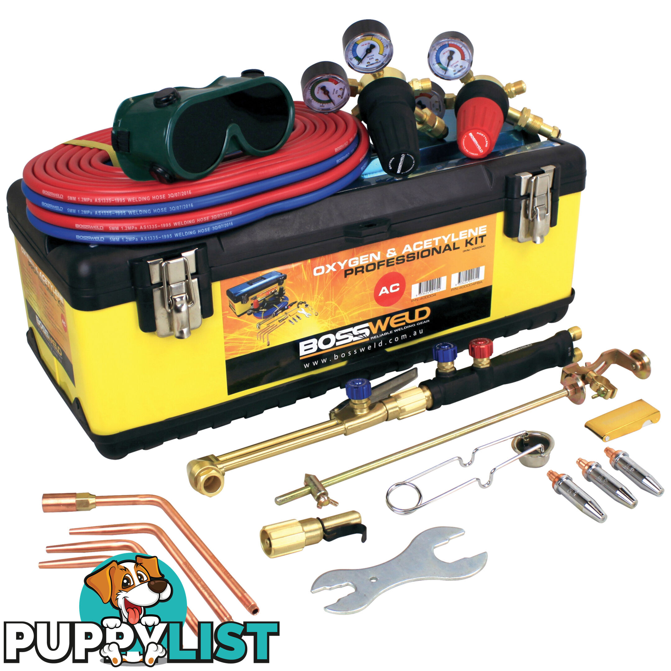 Bossweld Oxy/LPG Cutting/ Brazing Kit With Flashback Arrestors