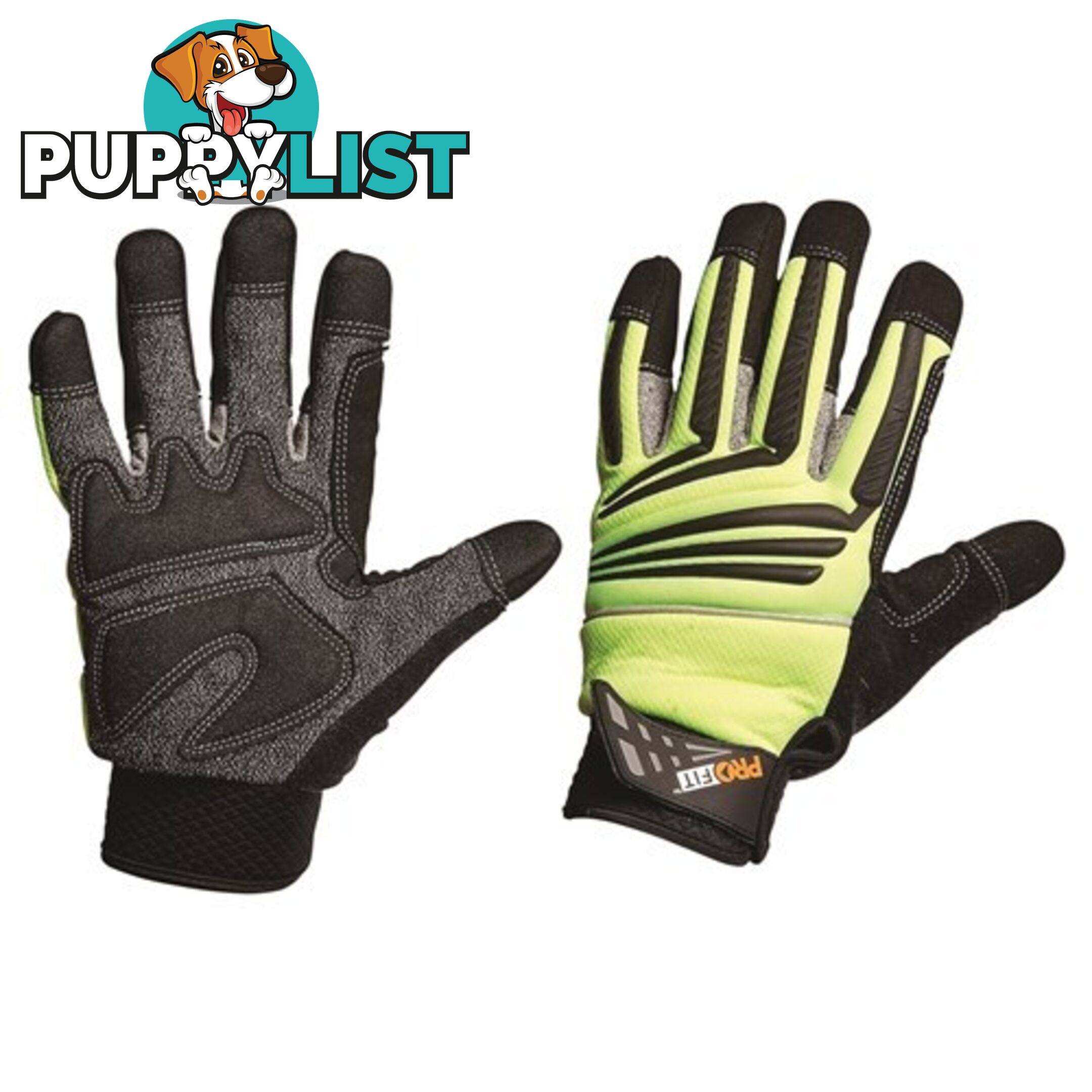 Cut 5 Hi-Vis Mechanics Gloves Pro Choice PTYC